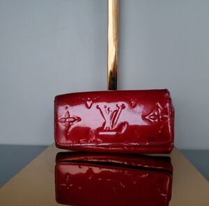 Louis Vuitton Red Viernes Classic Signature Key Holder Wallet